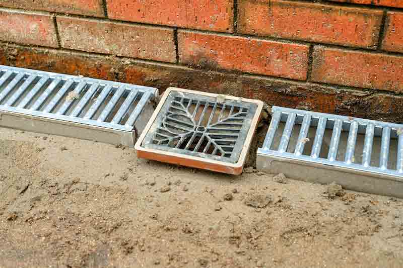 New Drainage in a garden